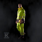 Spodnie shell HI-VI (fluo) żółte XL
