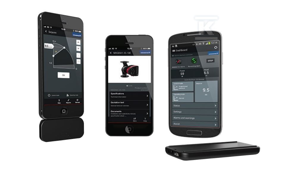 Mobilny interfejs Grundfos GO-MI 301