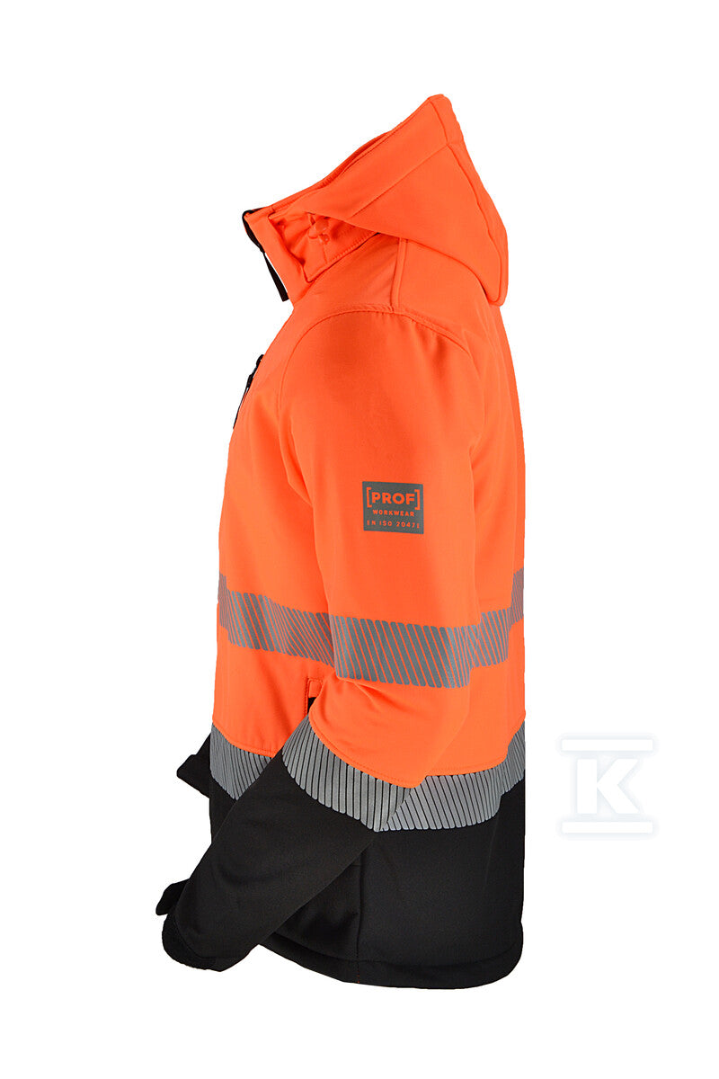Kurtka softshell HI-VI (fluo) pomarańczowa M