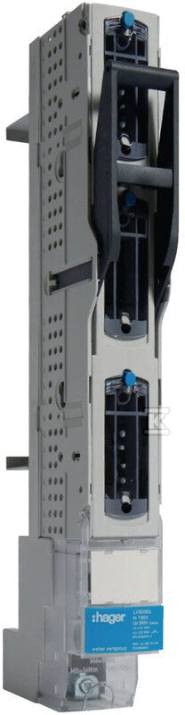 Rozłącznik bezpiecznikowy listwowy NH00 3P 160A 690VAC szyny 60 mm zacisk klatkowy 95 mm2