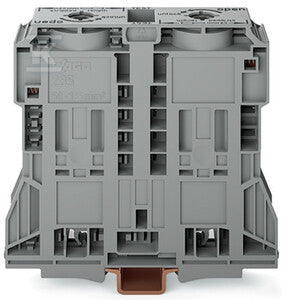 Złączka przelotowa 2-przewodowa, 185 mm2, boczne miejsca na oznaczniki, tylko na szynę TS 35 x 15, POWER CAGE CLAMP, 185,00 mm2, szary