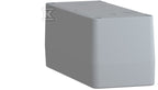 Pusta kaseta sterująca 8 otworów w 2 kolumnach Ø22 szara 151x241 mm plastikowa
