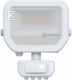 Naświetlacz Floodlight 10 SN P 8W 1K2LM 840 PS SY100 WT Naświetlacz z elastycznym czujnikiem ruchu i światła dziennego, do 1200 lm