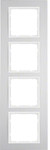 Ramka 3-krotna alu/śnieżnobiały B.3