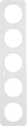 Ramka 5-krotna Berker R.1 biały, połysk