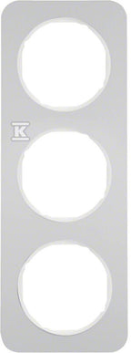 Ramka 3-krotna Berker R.1 aluminiowa / biały