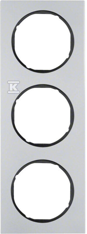 Ramka 3-krotna Berker R.3 aluminiowa / czarny