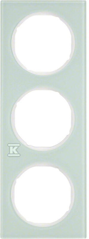 Ramka 3-krotna Berker R.3 szkło, biały