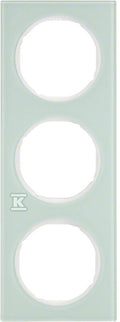 Ramka 3-krotna Berker R.3 szkło, biały