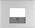 Płytka czołowa do gniazda głośnikowego i gniazda ładowania USB, alu mat, lakierowany, B.Kwadrat/B.7