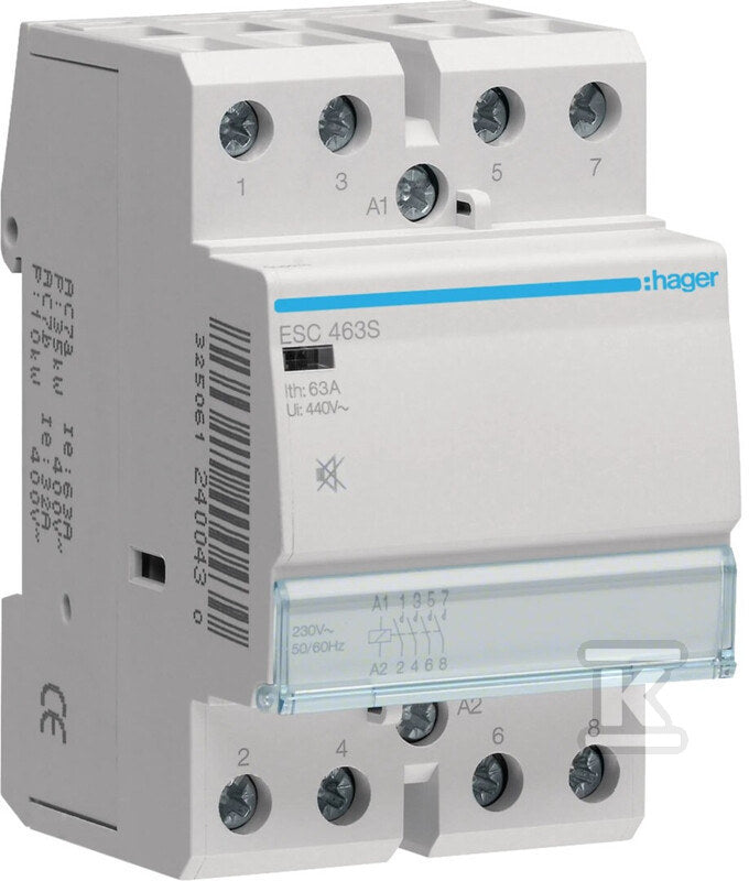 Stycznik cichy 230VAC 4NO 63A AC-7a/b