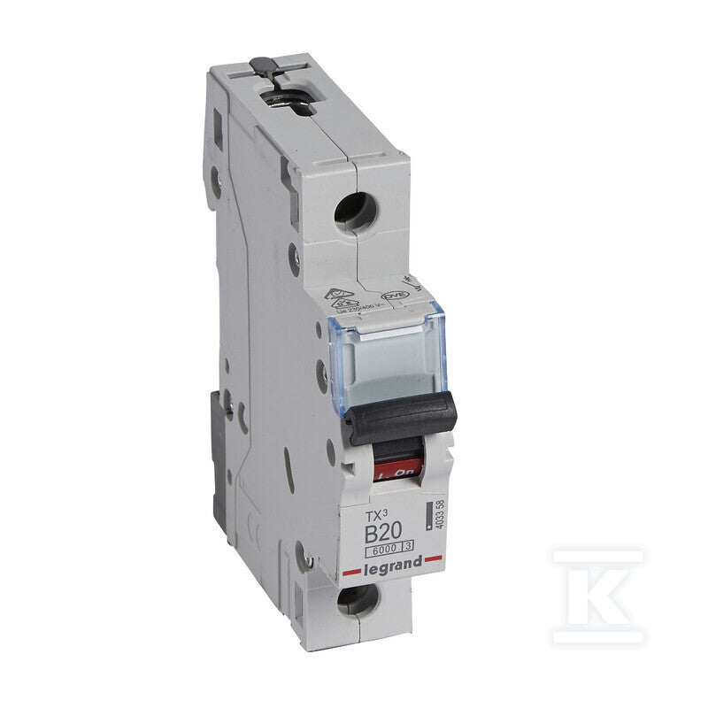 Wyłącznik nadprądowy S 301 1P B 20A 6000A TX3