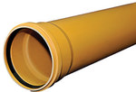 Rura kanalizacyjna zewnętrzna PVC 110X3.2X6000 SN8 KL.S ML (multilayer, spieniona), z uszczelką K-U21 typu LOCK