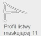 Listwa maskująca 11 / 2000 do wanny biała
