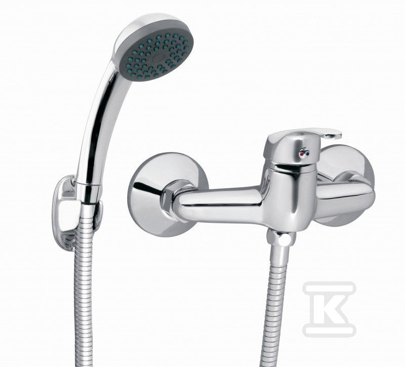 Bateria prysznicowa Basic ścienna, chrom