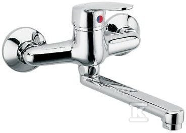 Bateria zlewozmywakowa Smile ścienna, chrom