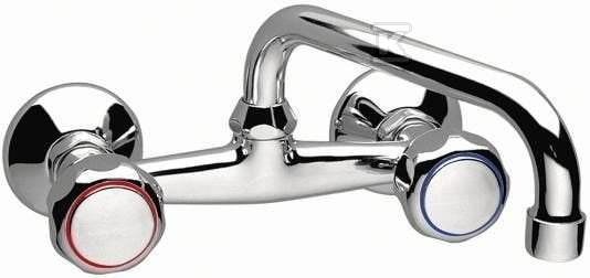 Bateria umywalkowa Standard ścienna chrom
