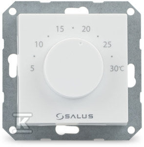Regulator temperatury przewodowy SALUS BTR230(20) 230V dobowy podtynkowy biały do ramki 55x55