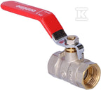 Zawór kulowy niklowany standard z dławikiem, PN16 1/2" z dźwignią stalową, wersja N-N, 16 bar/120C