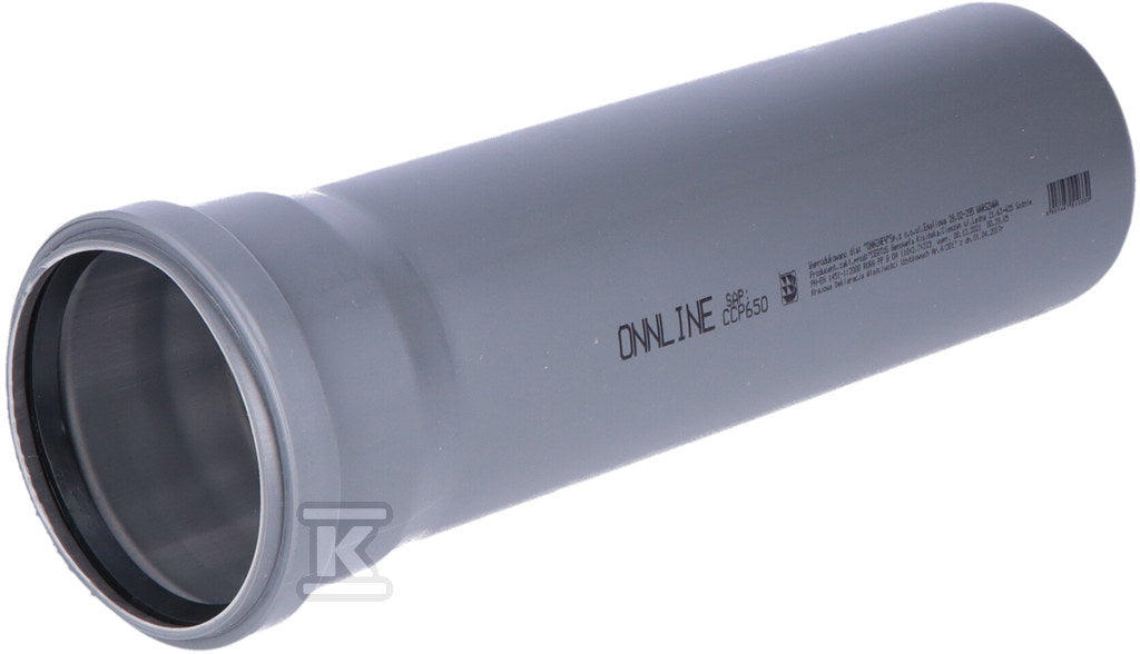 Rura kanalizacji wewnętrznej PP 110x2.7x315 popiel sanitarna Onnline