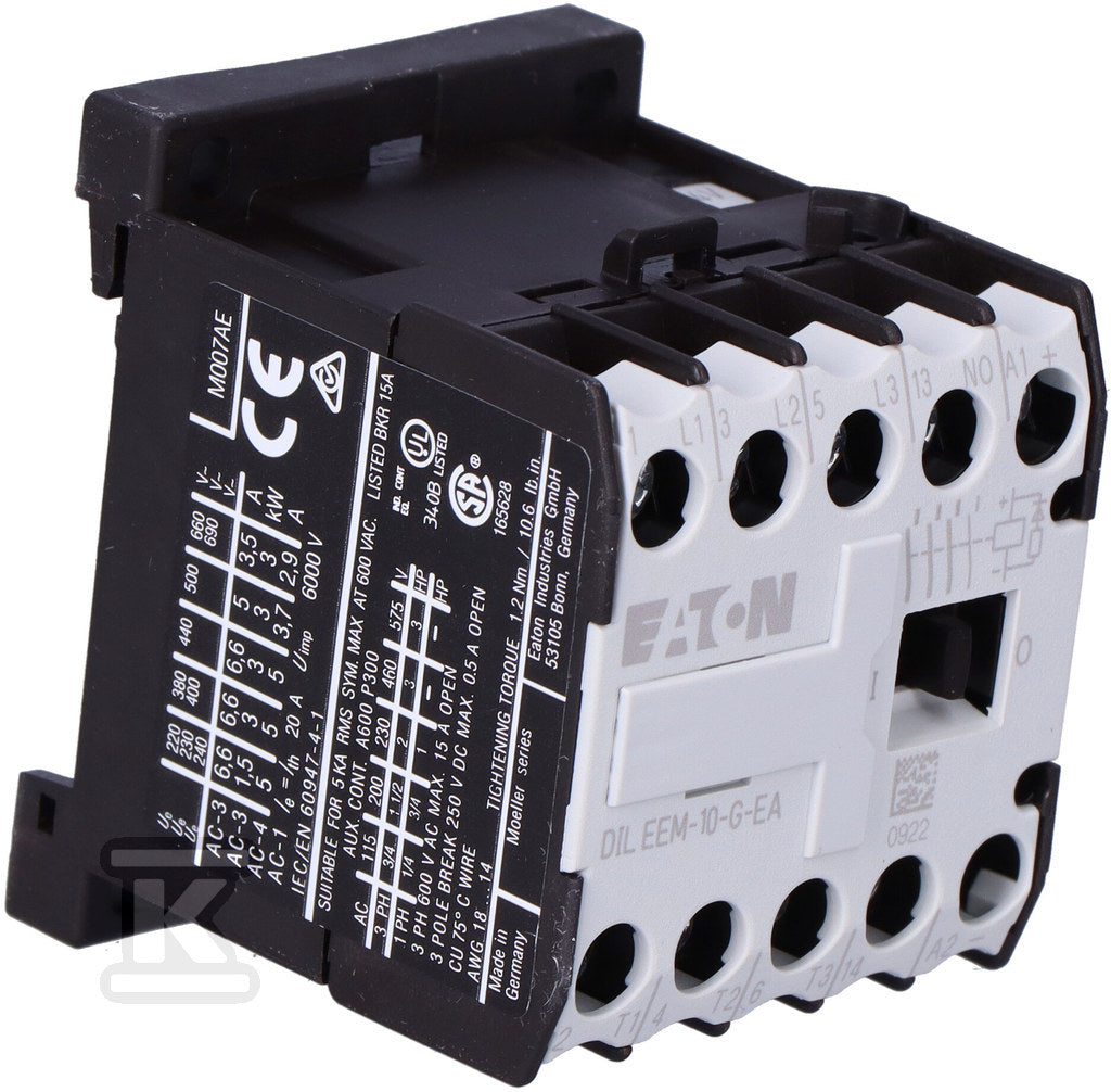 Stycznik miniaturowy, 3kW/400V, sterowanie 24VDC DILEEM-10-G-EA(24VDC)