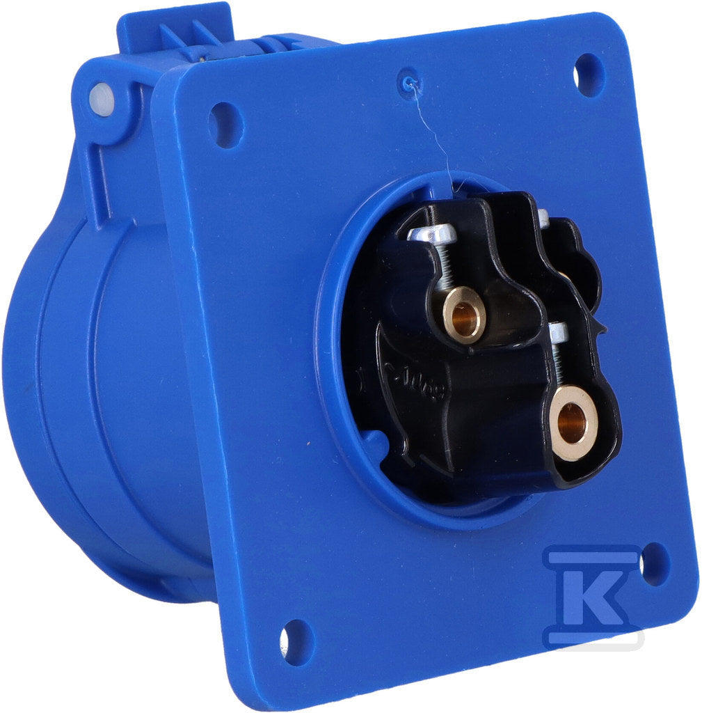 Gniazdo tablicowe proste 16A 2P+Z 230V 75x75mm IP44/54