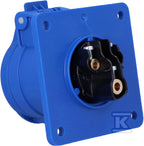 Gniazdo tablicowe proste 16A 2P+Z 230V 75x75mm IP44/54