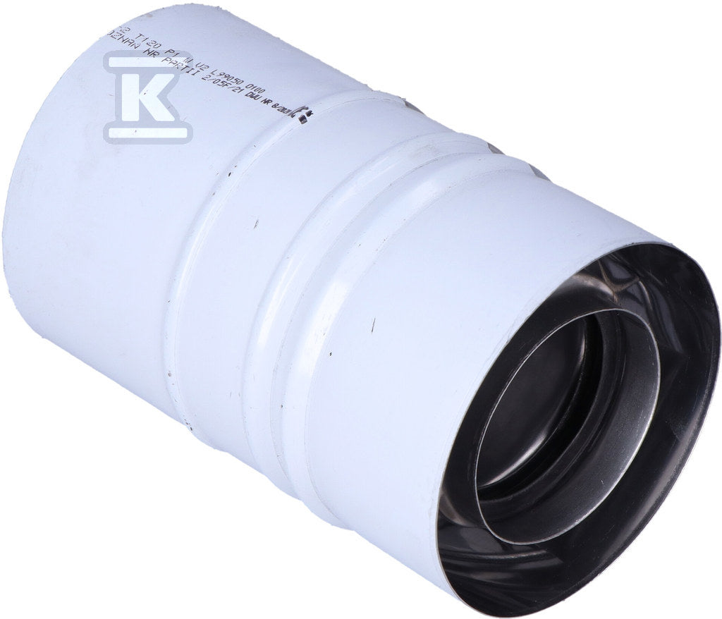 Adapter kominowy powietrzno-spalinowy DN 60/100 uniwersalne do kotłów kondensacyinych z adapterem z tworzywa