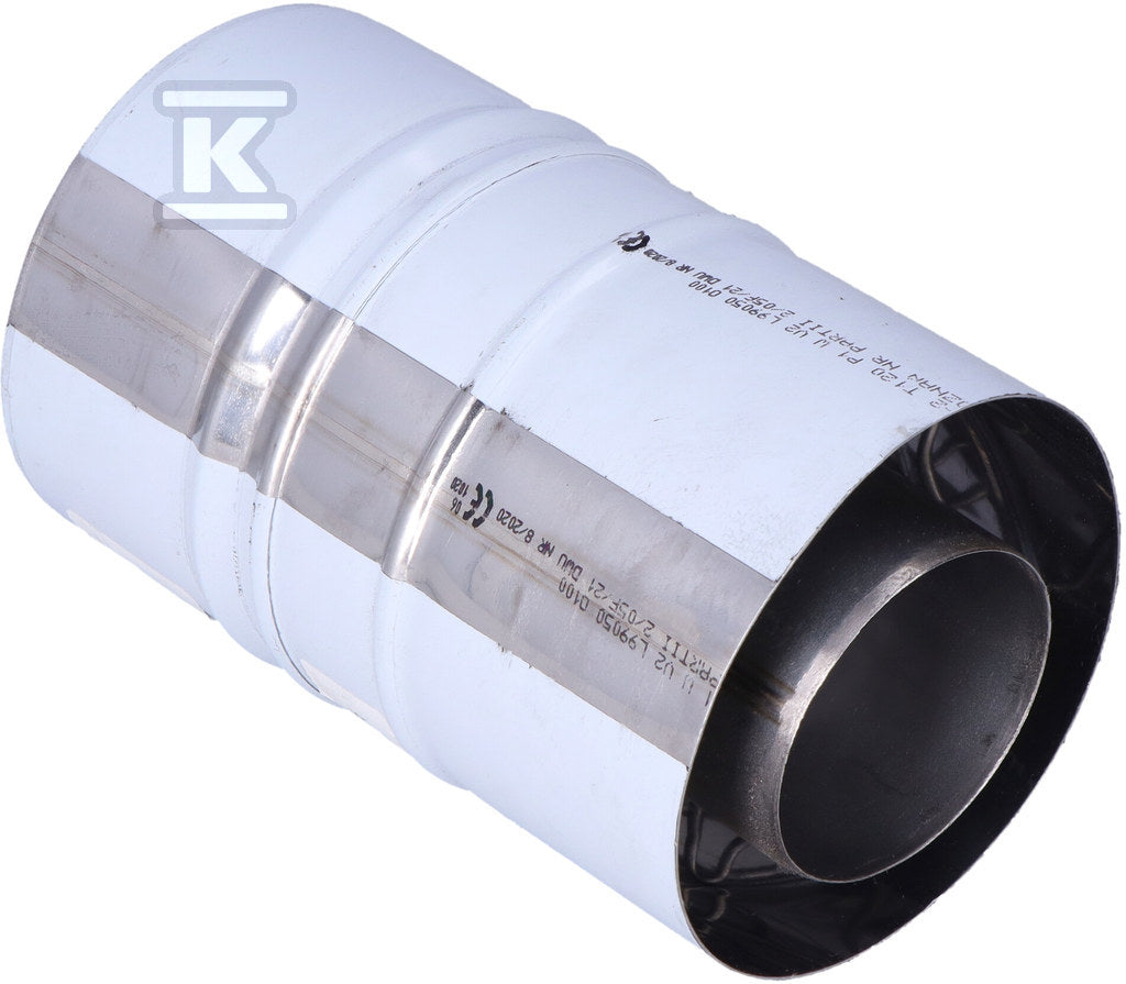 Adapter kominowy powietrzno-spalinowy DN 60/100 uniwersalne do kotłów kondensacyinych z adapterem z tworzywa