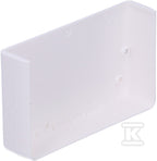 Końcówka Cabloplus 90x55mm, czysta biel