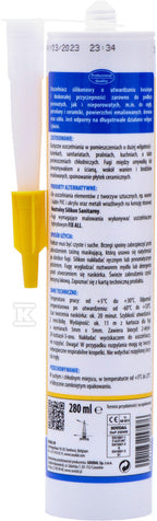 Silikon sanitarny 280ml bezbarwny