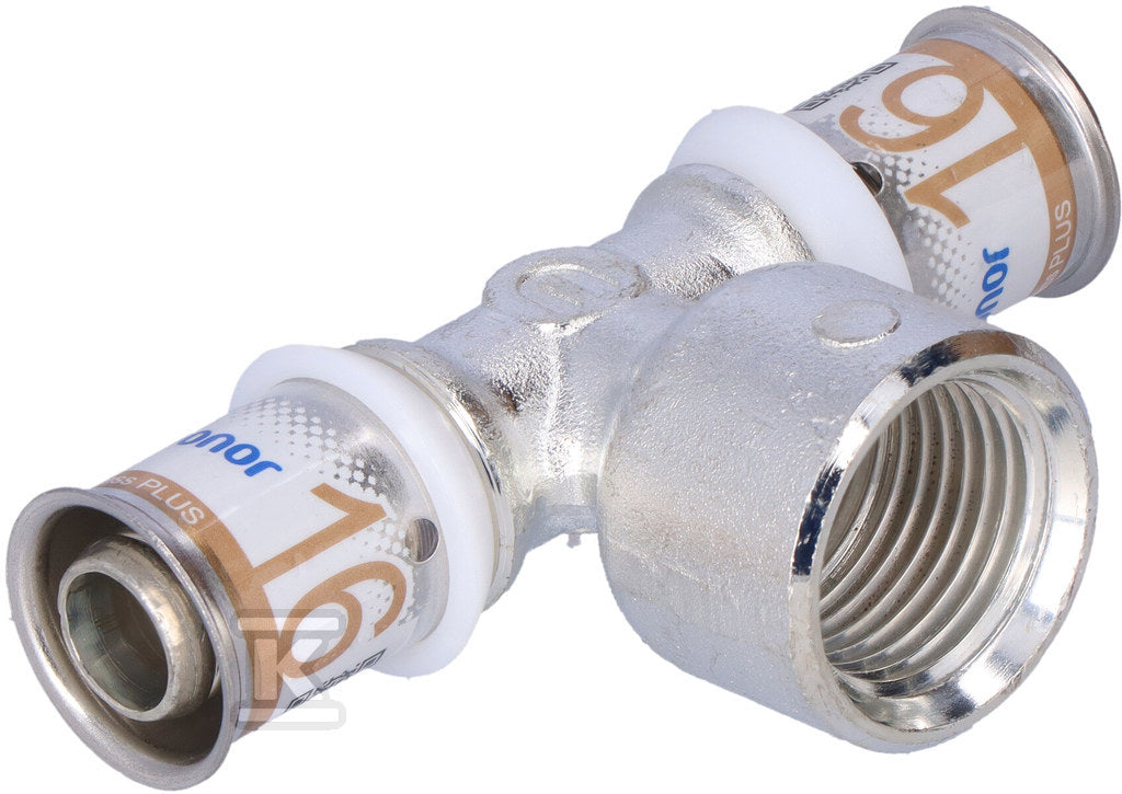 Uponor S-Press PLUS trójnik z gwintem wewn. 16-Rp1/2"FT-16