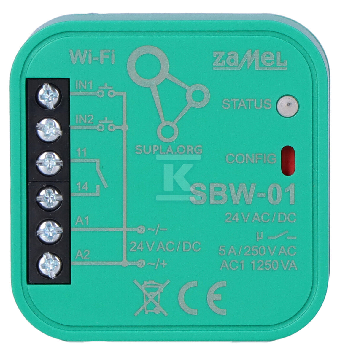 Sterownik bramowy WI-FI 1-kanałowy dwukierunkowy typ: SBW-01, SUPLA
