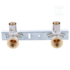 Płytka montażowa 100mm z kolankami press GW 16mm x 1/2" Onnline