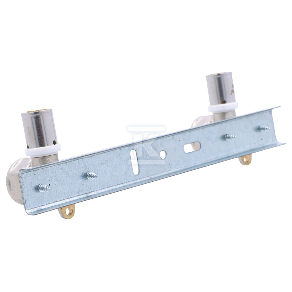 Płytka montażowa 150mm z kolankami press GW 16mm x 1/2" Onnline