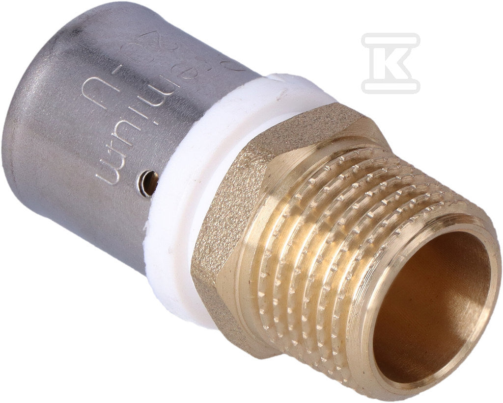 ZŁĄCZKA ZAPRASOWYWANA GZ 20MM X 1/2" profil U