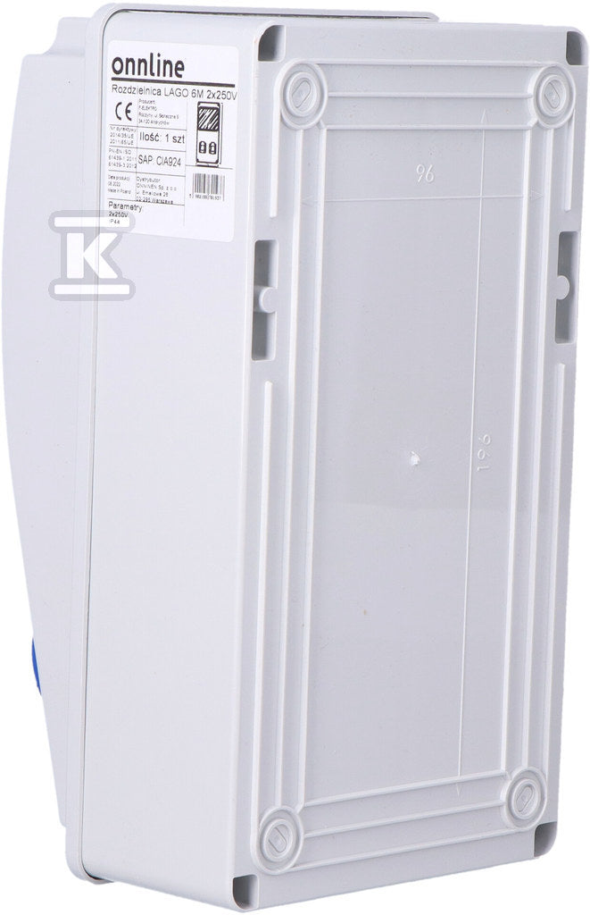 Rozdzielnica LAGO 6M 2x250V ONNLINE POWER