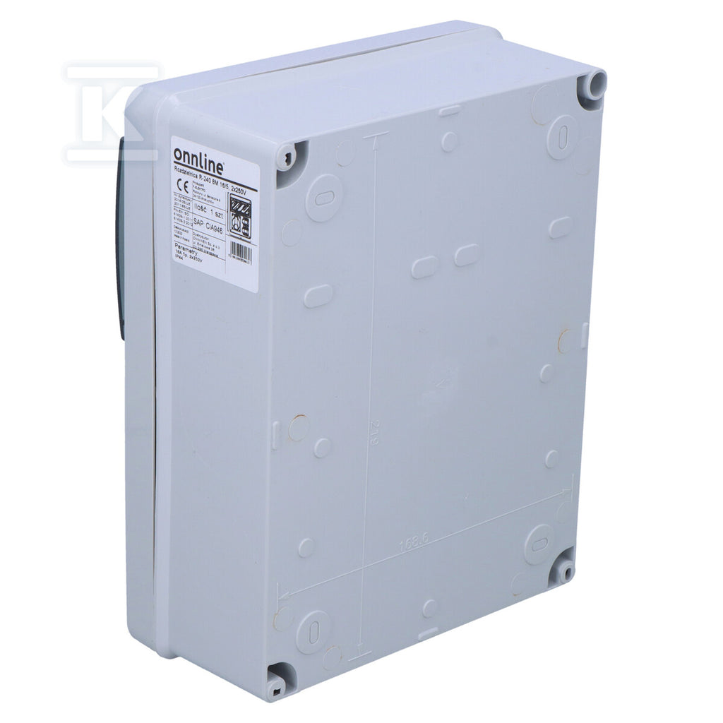 Rozdzielnica R-240 8M 16/5, 2x230V ONNLINE POWER