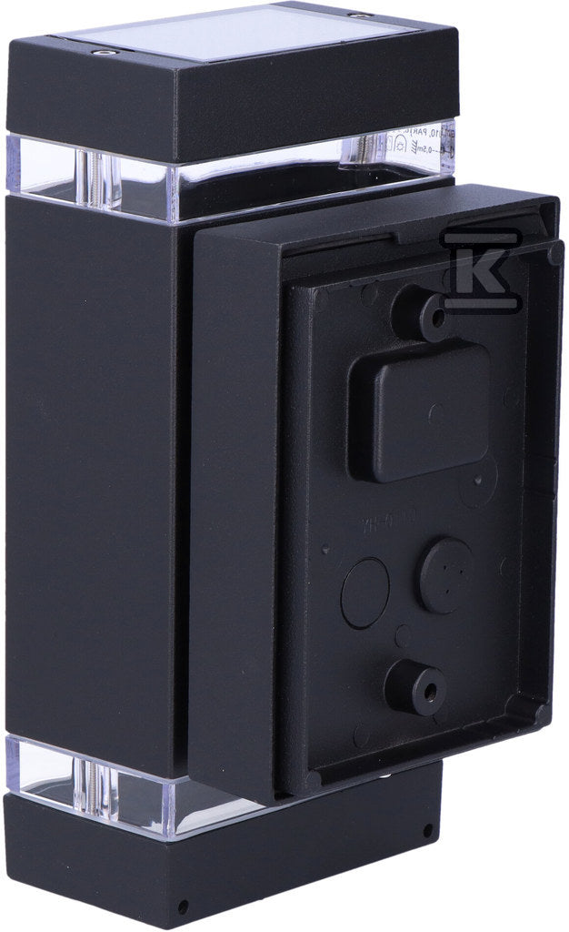 Oprawa elewacyjna ZEW EL235, 2xGU10, 35W, IP44, czarna