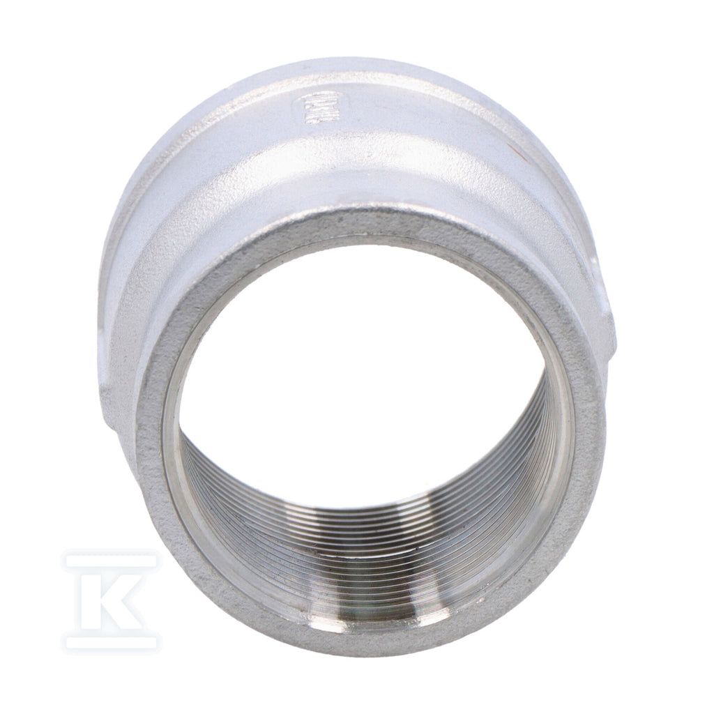 Mufa gwintowana ze stali nierdzewnej redukcyjna 1 1/2" x 1 1/4"