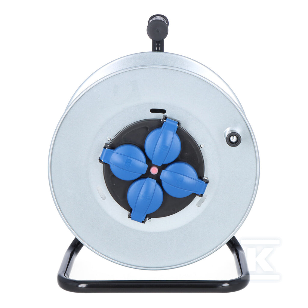 Rozgałęźnik na bębnie metalowym MIDI - 290 4x230V IP44 + termik