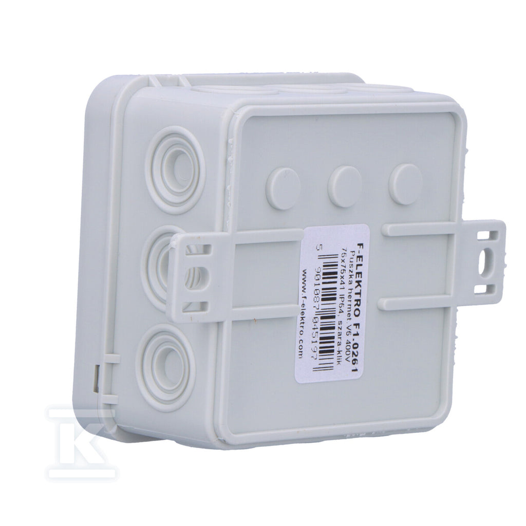 Puszka hermetyczna V5 termoutwardzalna IP54 szara-klik 75x75x41 ONNLINE