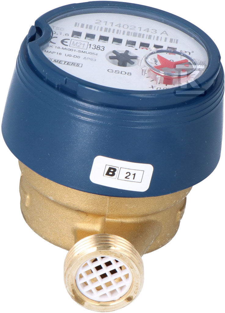 Wodomierz jednostrumieniowy suchobieżny antymagnetyczny, typu GSD8-I,Tmax:50°C,L=110mm GSD8-I 1/2'' AF Q3-1,6 m3/h DN 15 MID R100/R50 AM