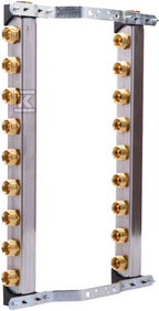 Rozdzielacz InoxFlow z nyplami do śrubunków (seria RNN) - 9 obwodów