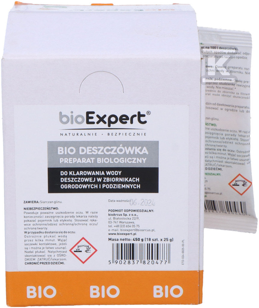 Preparat biologiczny BIO DESZCZÓWKA 25g do zbiorników na deszczówkę