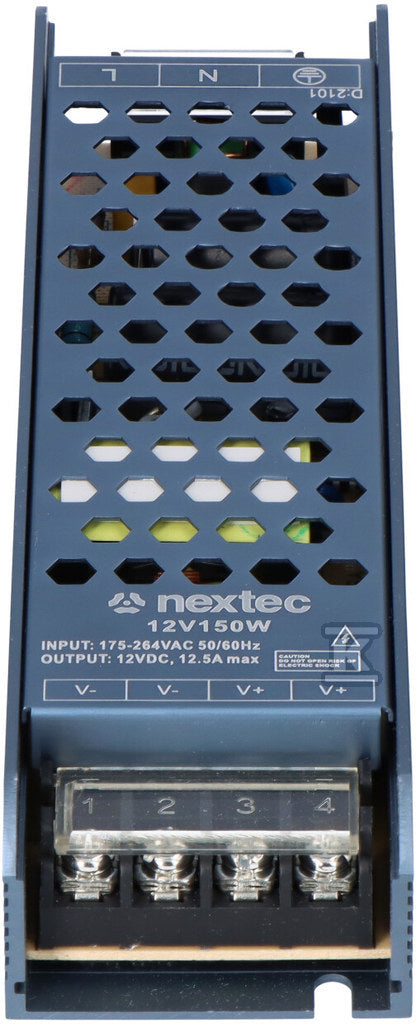 Zasilacz LED modułowy long graphite ip20 / 12v / 12,5a /150w
