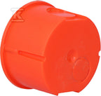 Puszka podtynkowa ONNLINE PRO PK-60F z wkrętami, czerwona, IP 20
