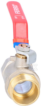 Kurek kulowy nakrętno-wkrętny z dźwignią, 1 1/4", F-Comfort
