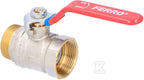 Kurek kulowy nakrętno-wkrętny z dźwignią, 1 1/4", F-Comfort