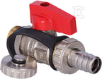 Kurek kulowy spustowy z uszczelką, wkrętny, 1/2", F-Comfort